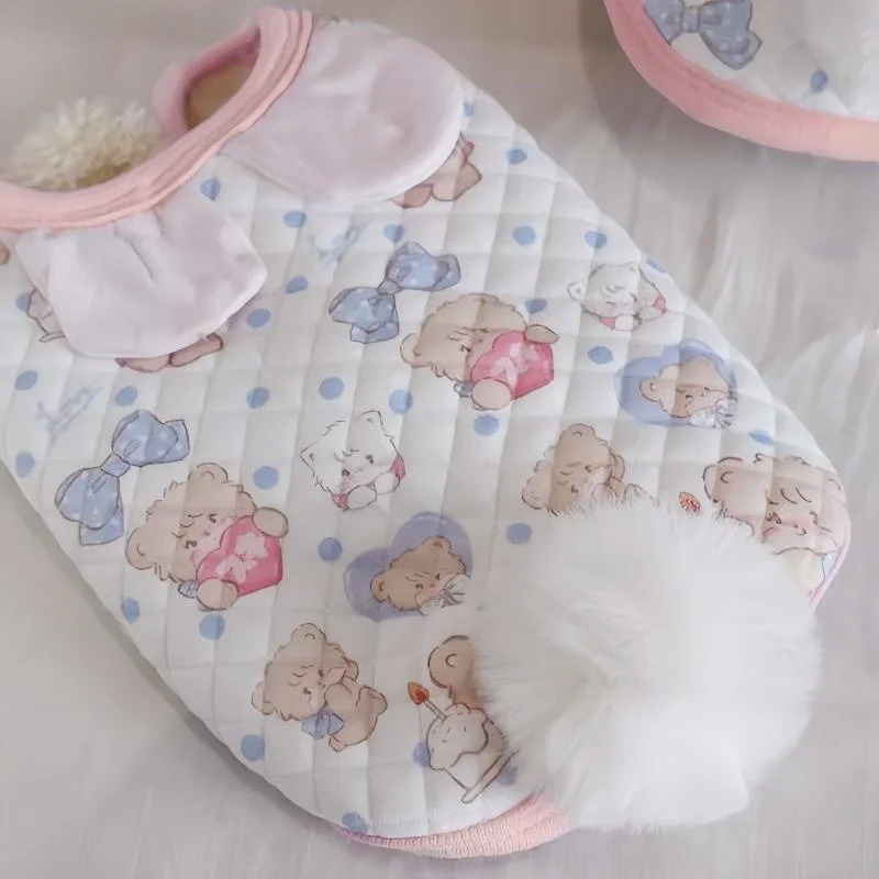 ペット用衣服 秋冬シーズン かわいいベスト 厚手：子供と暮らす家庭向けの保暖機能を実証