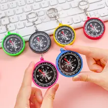子供用ミニアウトドアキーホルダー型コンパス【学習用品・科学教育用】
