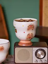 マグカップ 陶器 手描き シャム猫 か  わいい 大容量 おしゃれ 家庭用 ギフト
