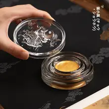 火鍋用 硯台【琉璃・書道用・蓋付き・便携】