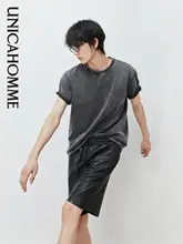 ヴィンテージ感あるグランジスタイルの短袖Tシャツ【花柄・男性用】