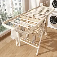 折りたたみ式 洗濯物干しスタンド【屋外用・室内移動可・シンプルデザイン】
