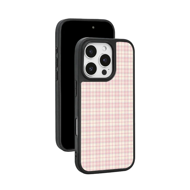 iPhone SE ケース 手帳型 と 他のケースの違いは？格子柄のレトロチェキが通勤にぴったりになる理由