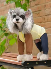 犬用 防水防汚 脚付き衣服【軽量・テディベアスタイル・夏用】