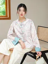 中華風デザインの上着【春用・優雅なソングジン・唐装スタイル・盤扣付き】