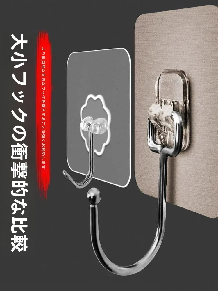 強力粘着フック：キッチンや衣類収納に最適な5kg承重タイプの実用ガイド