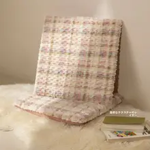 冬用 毛布製チェアクッション【高級感・リビング・ダイニング用・座り心地抜群】（セットアップ対応）