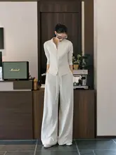 春用 ホワイト ダブルジッパー立ち襟ジャケット【女性用・スタイリッシュ・スリムフィット】