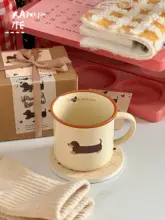 ダックスフンド カップ 耐熱 陶器 コーヒーやミルク用