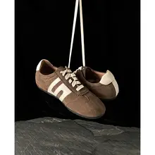 デザイン性抜群！レディース コーディネートしやすい レースアップフラットシューズ【通勤・カジュアル・スポーツ】