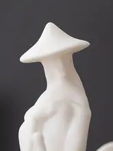 陶磁器製 武侠人物 香立て【中華風・レトロデザイン】