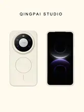 シンプルな液体シリコンマグネット付きスマートフォンケース【全包デザイン・高級感のある肌触り・耐衝撃性】