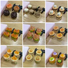 ハンバーガー風デザートシリコン型【DIY手作り粘土用・多孔デザイン】（セットアップ対応）