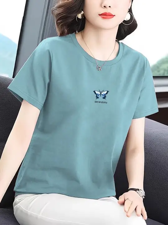 コットン製 ショルダーTシャツ【夏用・ゆったり・大きいサイズ】