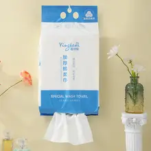 厚手使い捨て洗顔タオル【Fパターン・吊り下げ式抽出タイプ】
