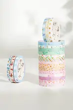 WTオリジナル 20巻 夏の恋曲 ゴールドデザイン 手帳用5mmテープ【ナarrowフローラルエッジ】