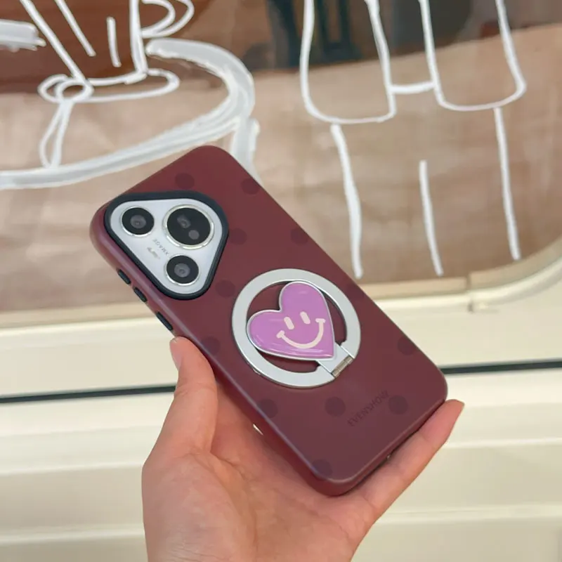磁気吸着フィルム付きスマートフォンケース：スタンド機能と衝撃吸収を備えた女性向けデザイン