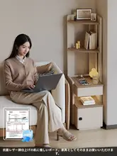 極狭型ベッドサイド収納キャビネット【多層収納・家庭用・保険付き】