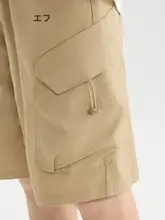 夏用 メンズ 工装風中パンツ【フィット・ウエストゴム仕様】