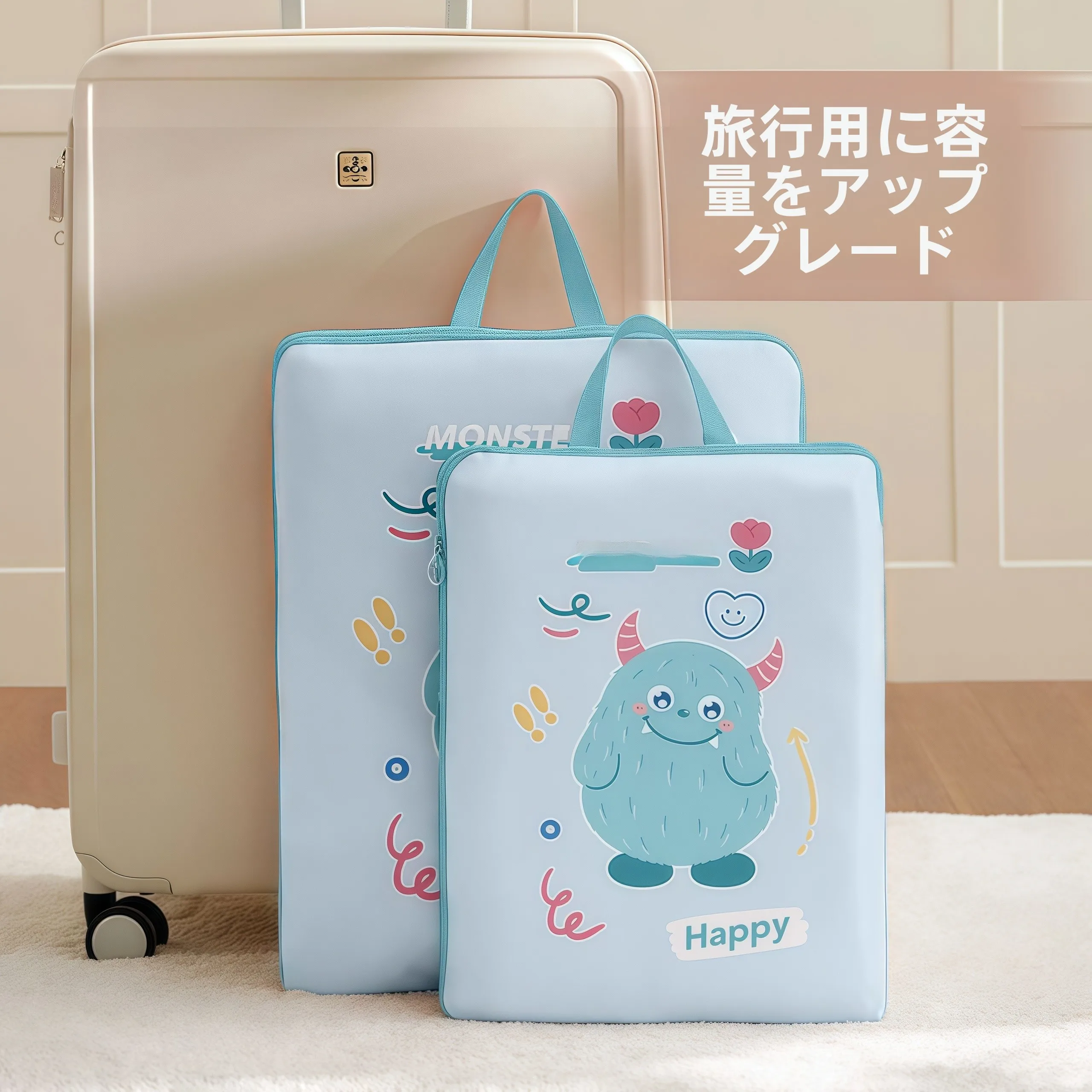 羽毛服用圧縮袋：旅行中衣類の効率的収納と持ち運びの最適化