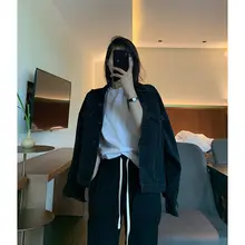 黒白の半袖コットンTシャツ【レディース・ゆったり・無地デザイン】