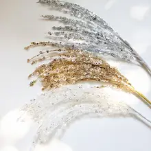 華やかなデコレーション！クリスマスツリー用香槟カラー大きなラメのフリンジデザインガーランド【煌びやかな花火ボール付き】