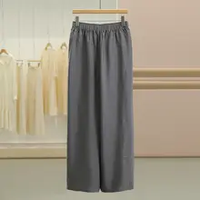 フィット醋酸製ウエストゴムパンツ【夏用・快適・幅広デザイン】