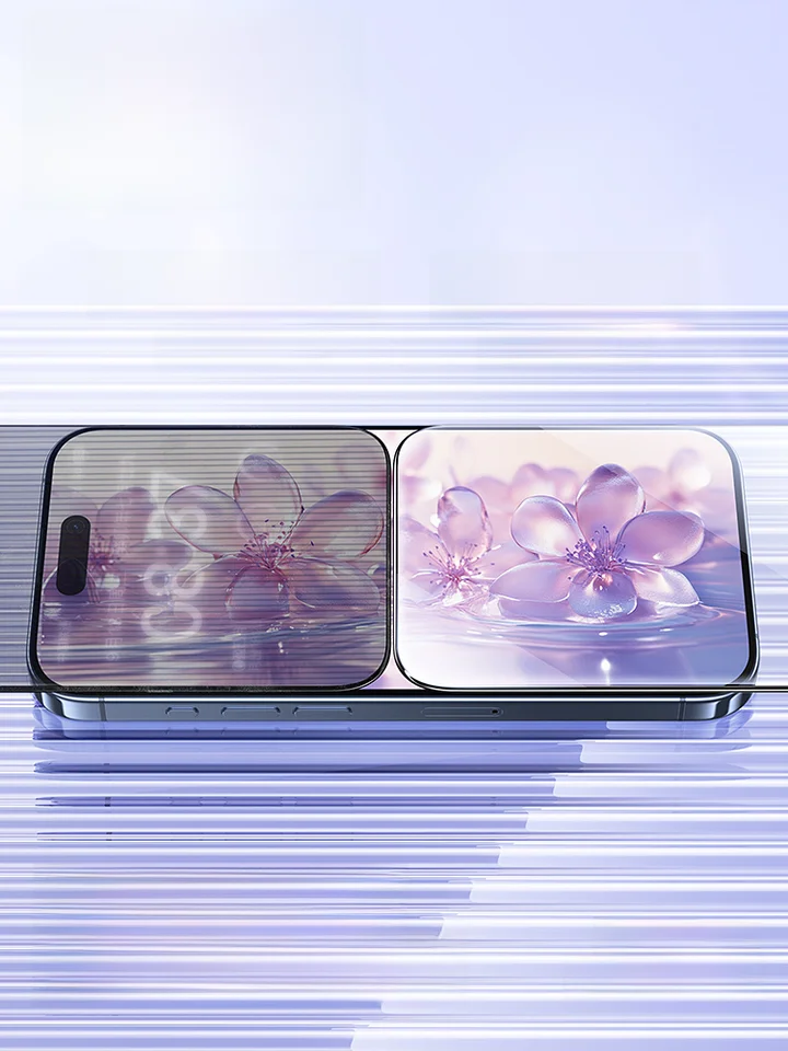 SmartDevil 覗き見防止フィルム 強化ガラス フルカバー iPhone 17 16 15 14 13 12 11 Pro ProMax Plus 対応 スマホ画面保護