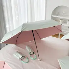 軽量な手動折りたたみ日傘【UVカット・晴雨兼用・カラフルデザイン】