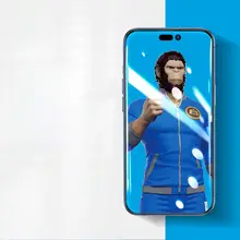 BLUEO iPhone14用強化ガラスフィルム【全画面対応・指紋防止・耐衝撃・高透明度】
