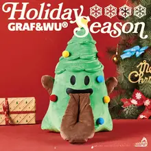 大きな毛糸のクリスマスツリー鬼タイプぬいぐるみ