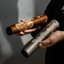 茶道用雲松柄ジャカードテーブルクロス【禅スタイル・コットンリネン製】