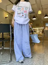 格子模様のカラフルドットパンツ【高ウエスト・ゆったりワイドレッグ・夏用】（セットアップ対応）