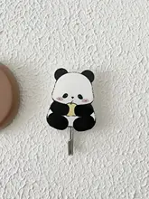 可愛いアクリル製パンダフック【壁掛け・無痕・バスルーム用】