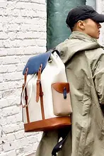 高級感ある大容量旅行用リュックサック【レトロデザイン・通勤用・男女兼用】