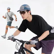 夏用 メンズスポーツ半袖Tシャツ【振袖デザイン・通気性優れた素材】