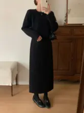 洗練された印象のラメ入りスカート【ストレートシルエット・ウエストゴム】