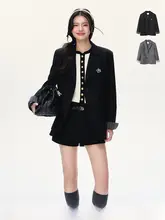 高級感あるデザインの翻袖口ジャケット【フィット・カジュアル・女性用】