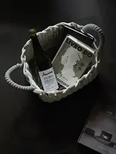 コットン製収納ボックス【グレー・ホワイト・多用途・洗面所・リビング・寝室に最適】