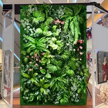 リアルな植物壁装飾【立体デザイン・人工花・室内用】