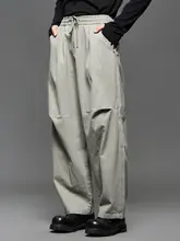 高品質復古工装パンツ【ウォッシュ加工・ビジネススタイル・ワイドレッグ・ゆったりシルエット】