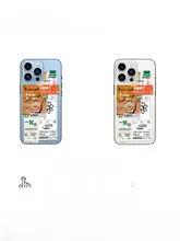 可愛いイラストデザインの透明スマホケース【iPhone・Android対応・シリコン素材】