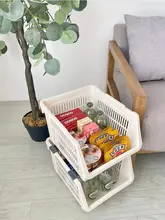 組み合わせ可能なスタンド収納ラック【デスク下収納・お菓子置き・リビング用】