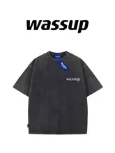 国風スタイルのウォッシュドショートスリーブTシャツ【カジュアル・男女兼用】