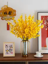 高級感ある透明ガラス花瓶【ドライフラワー・水耕栽培・リビングやダイニングの装飾用】