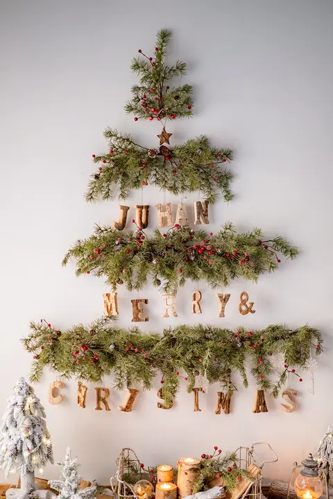 クリスマスベル 赤い実のリース 装飾吊り下げ装飾 祝日装飾品