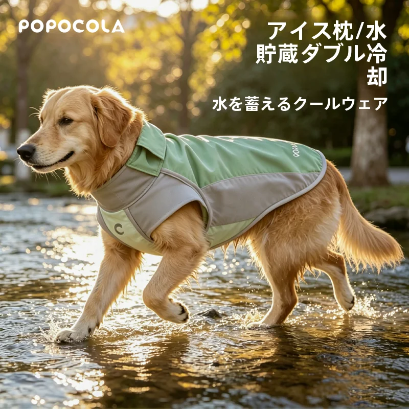 梅雨に備えて買うべき！大型犬の冷却ウェアが体調管理に貢献