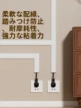 床用配線カバー【踏み防止・耐摩耗・壁面用・配線隠蔽】