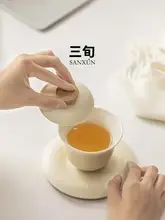 陶製 大型蓋碗 お茶用カップ【家庭用・防傷設計・功夫茶具】