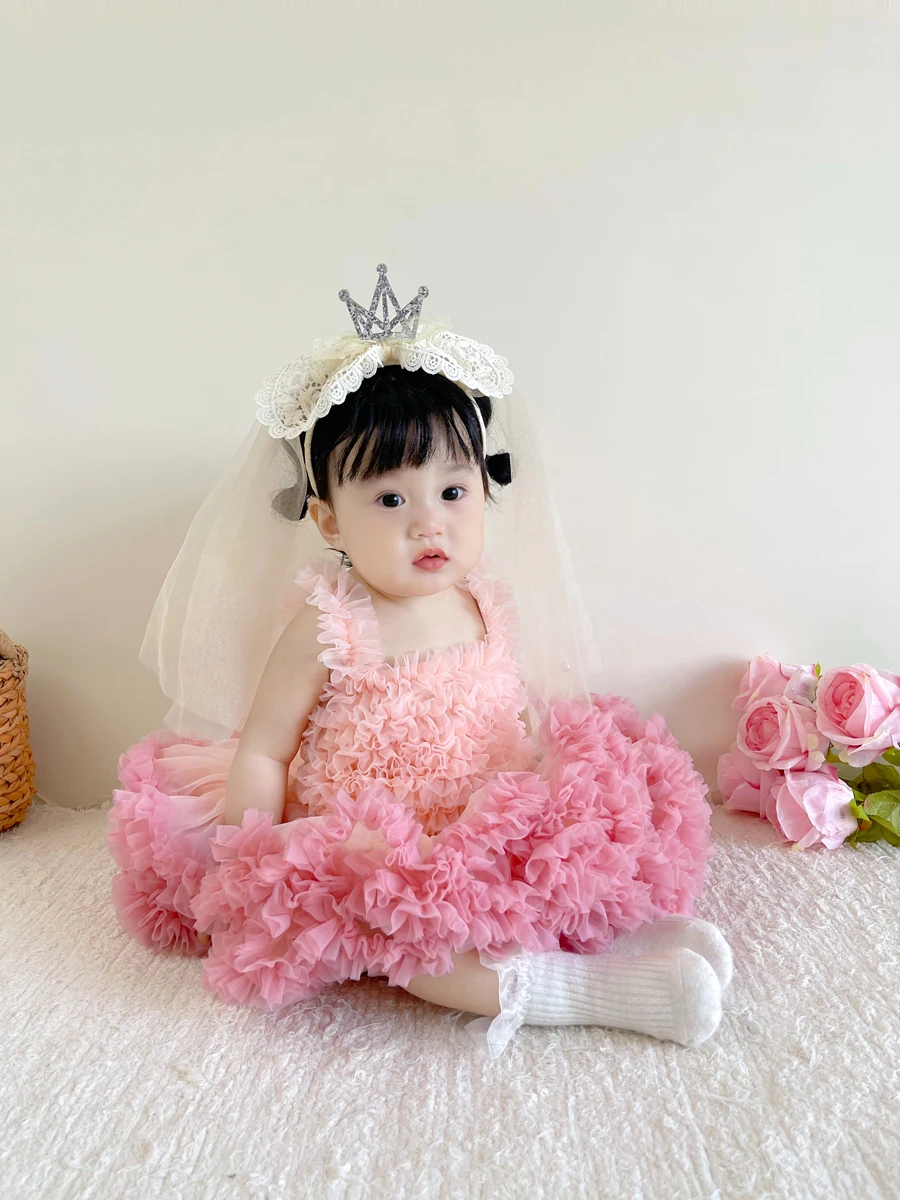 女の子赤ちゃん用チュチュドレス：夏のプリンセススタイルで誕生日を彩る